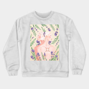 Gemini Zodiac - Cream Crewneck Sweatshirt